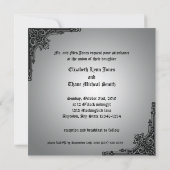 色あせケルト十字形ゴシック招待状 招待状 (裏面)