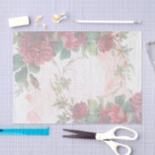 色あせ動揺してた赤いバラ書ズ 薄葉紙 (クラフト)