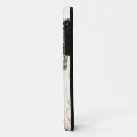 色あせ威厳のあるた木の板に乗った絵を描フウル Case-Mate iPhoneケース (裏面/左)