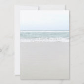 色あせ海結婚沿岸感じ紙 招待状 (裏面)