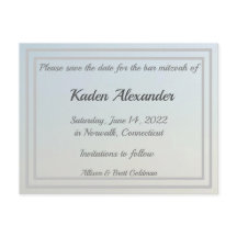 色あせ青グラデーション日付はがきを保存