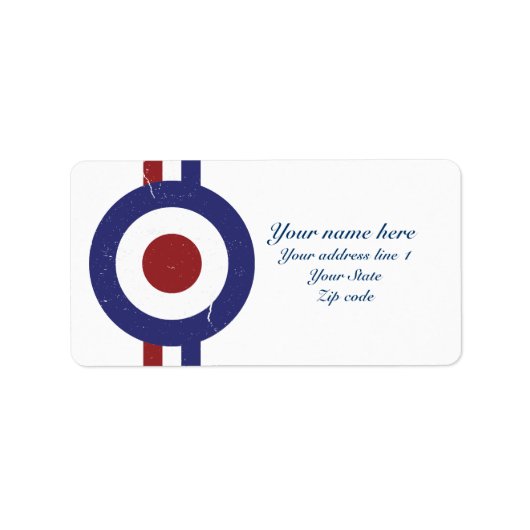 色あせ風化したターモダンゲット ラベル (正面)