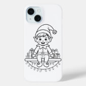 色あなた自身のクリスマス小妖精や小人iPhone / iPadケース Case-Mate iPhoneケース (裏面)