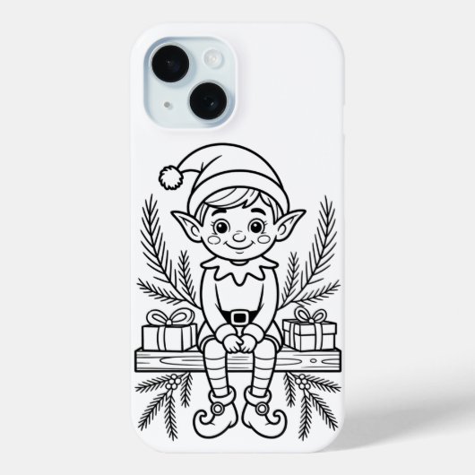 色あなた自身の小妖精や小人クリスマスiPhone / iPadケース Case-Mate iPhoneケース (裏面)