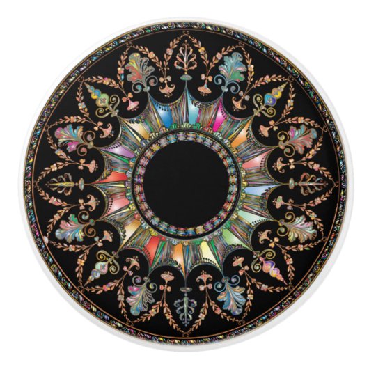 「色あふれる」 セラミックノブ (正面)