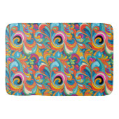 色おもしろい愛好家のパターン バスマット (正面)