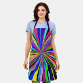 色おもしろい エプロン (着用した状態)