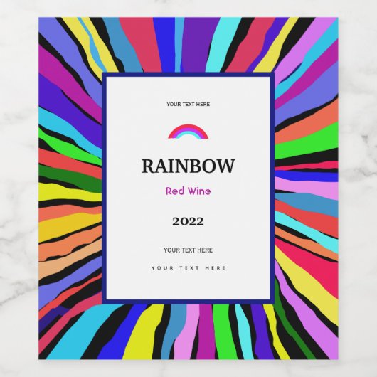 色おもしろい ワインラベル (シングルラベル)