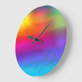 色および星 ラージ壁時計 (傾斜)