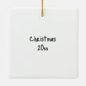 色お洒落の翼を持つ数々のクリスマス天使 セラミックオーナメント (裏面)