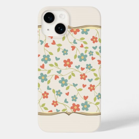 色かわいらしのデイジー数々の Case-Mate iPhoneケース (裏面)