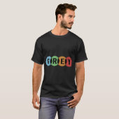 色がすべて混ざってグレーになる Tシャツ (正面フル)