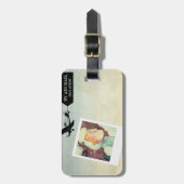 色がついている米国の航空便のガチョウタン ラゲッジタグ (正面縦)