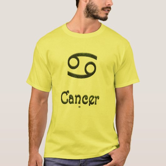 色がん〔占星術の〕十二宮図占星術の標識 Tシャツ (正面)