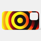 色が付いた円形の背景パターン Case-Mate iPhoneケース (裏面 (横))