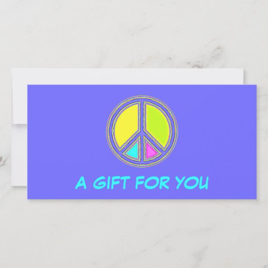 色が塗りつぶされたPEACE記号1 (正面)