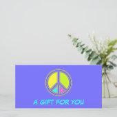 色が塗りつぶされたPEACE記号1 (スタンド正面)