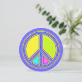 色が塗りつぶされたPEACE記号1 (スタンド正面)