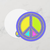 色が塗りつぶされたPEACE記号1 (正面/裏面)