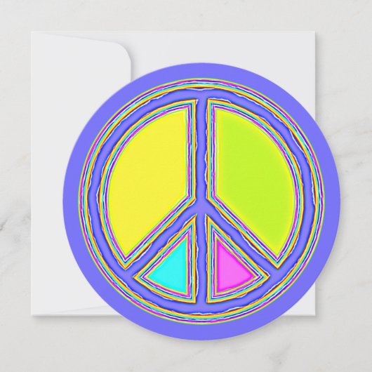 色が塗りつぶされたPEACE記号1 (正面)