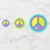 色が塗りつぶされたPEACE記号1 コンフェッティ (裏面)