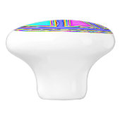 色が塗りつぶされたPEACE記号1 セラミックノブ (側面)