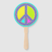 色が塗りつぶされたPEACE記号1 ハンドファン (裏面)