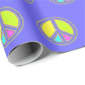 色が塗りつぶされたPEACE記号1 ラッピングペーパー (ロールコーナー)