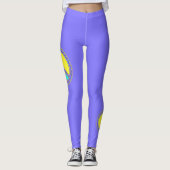 色が塗りつぶされたPEACE記号1 レギンス (正面)