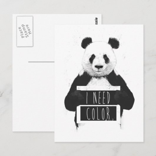 色が必要 ポストカード (正面/裏面)