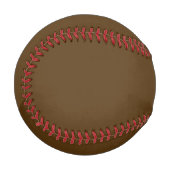 色が濃いチョコ無地のレートブラウン 野球ボール (正面左)