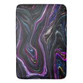 色が濃い不規則なカーブ バスマット (正面縦)