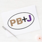 色がPB+Jの場合縁ど 楕円形シール (封筒)