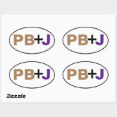 色がPB+Jの場合縁ど 楕円形シール (シート)