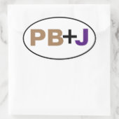 色がPB+Jの場合縁ど 楕円形シール (バッグ)