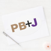 色がPB+J 楕円形シール (封筒)