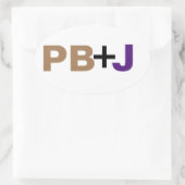 色がPB+J 楕円形シール (バッグ)