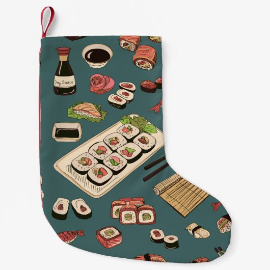 色ずし、継ぎ目転がなし、優れた スモールクリスマスストッキング (正面)