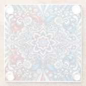 色つきガラスフランスのコースター ガラスコースター (裏面)