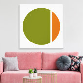 色つぶしサークル キャンバスプリント (インサイチュ (リビング))