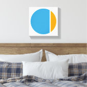 色つぶしサークル キャンバスプリント (インサイチュ (寝室))