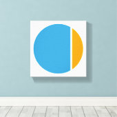 色つぶしサークル キャンバスプリント (インサイチュ (ウッドフロア))