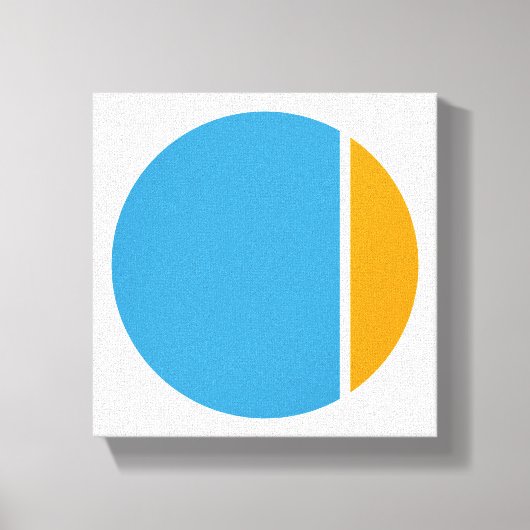色つぶしサークル キャンバスプリント (正面)