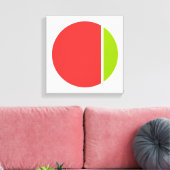 色つぶしサークル キャンバスプリント (インサイチュ (リビング))