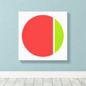 色つぶしサークル キャンバスプリント (インサイチュ (ウッドフロア))