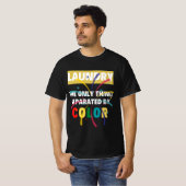  色で分けた物だけを洗濯し、かわいいF Tシャツ (正面フル)