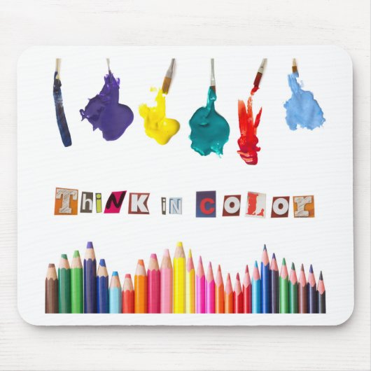 色で考えて下さい マウスパッド (正面)