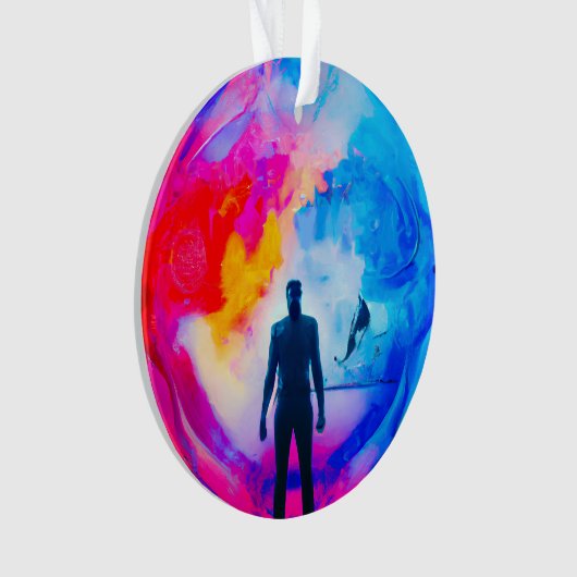 色で表示 オーナメント (正面)