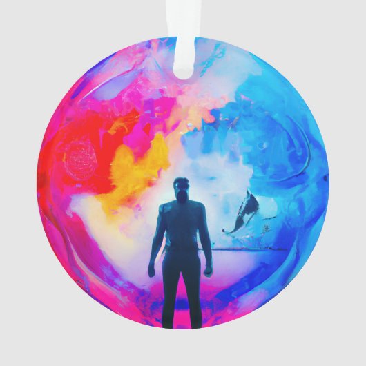 色で表示 オーナメント (裏面)