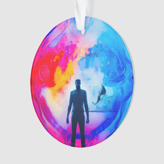 色で表示 オーナメント (正面)